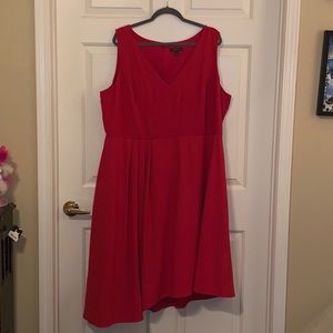 NWOT- Lane Bryant asymmetrical midi dress